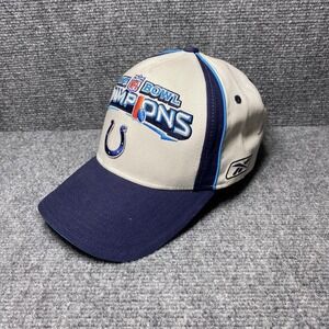 Indianapolis Colts Strapback Hat NFL Football Super Bowl Champions White Blue